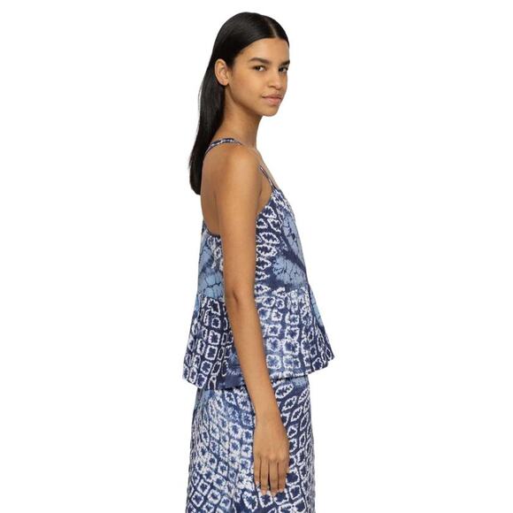 Sea NY Blythe Cami Top in Blue Tie Dye M - Picture 2 of 3